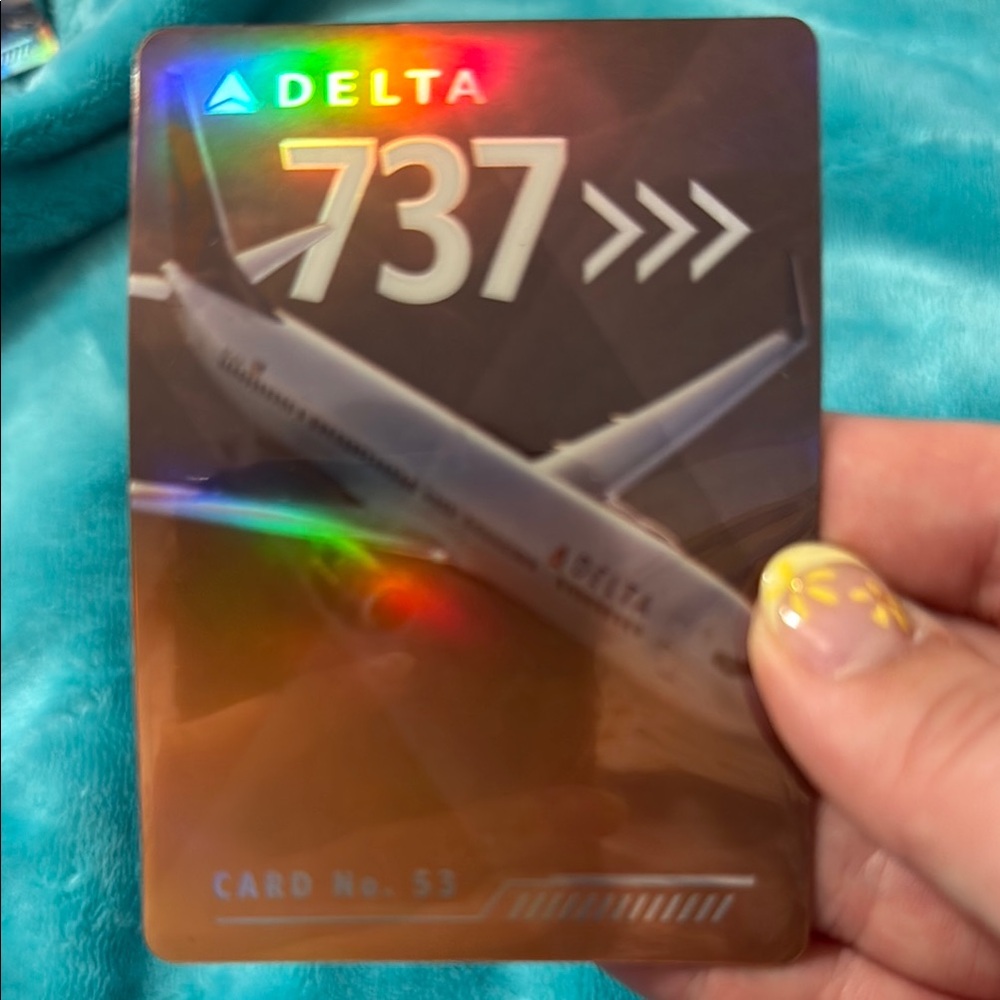 Delta trading card - 737